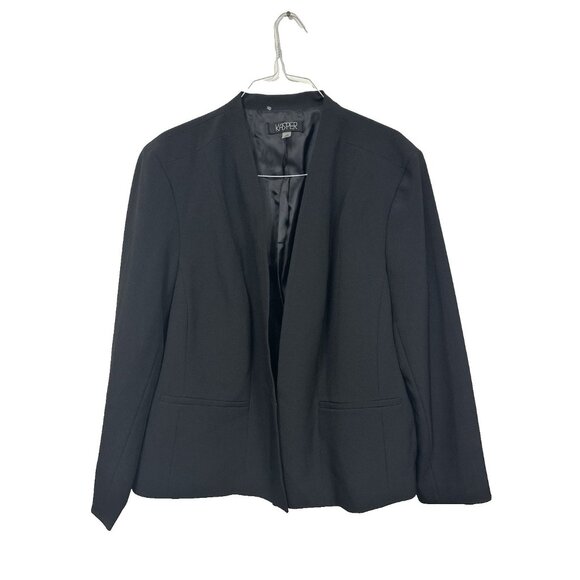 Kasper Plus Size Black Blazer Size 24W